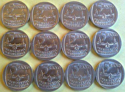 *** MANDELA 1994 R5 INAGURATION COINS ***